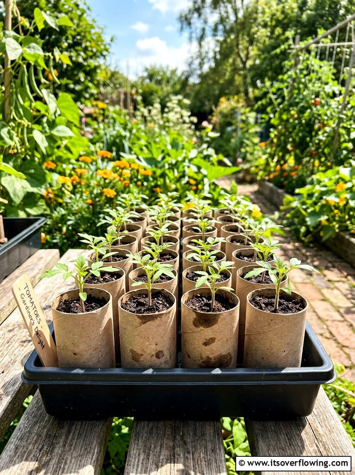 Toilet paper roll pot - 25 recycled garden ideas for teachers