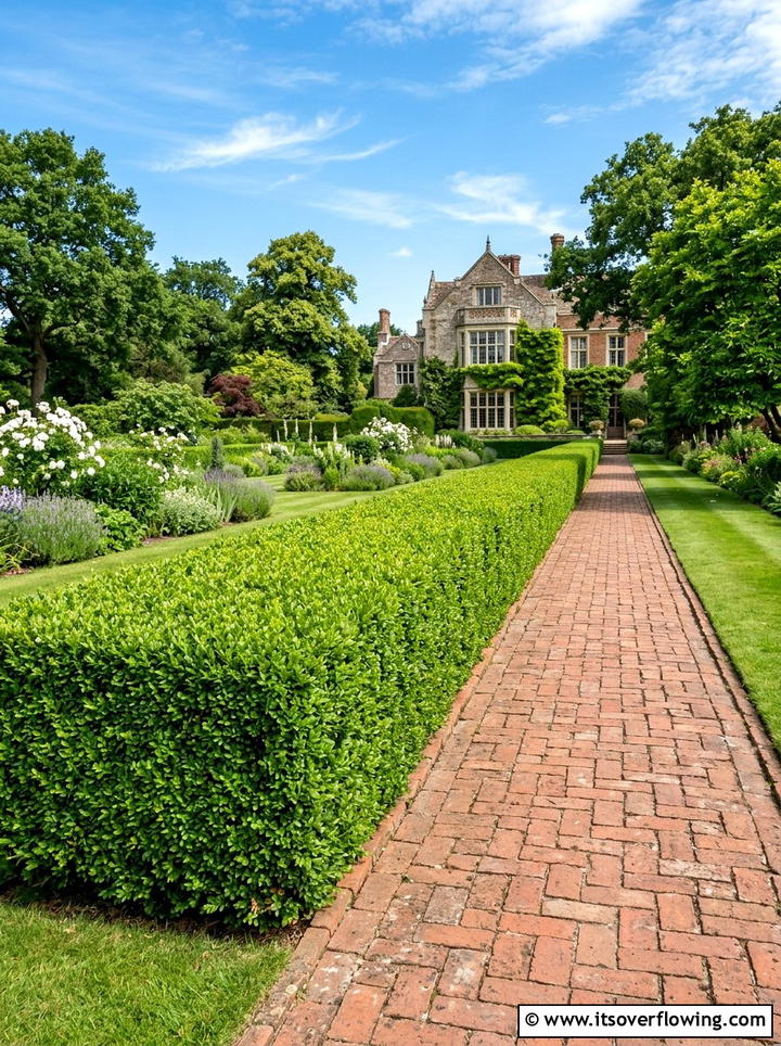 Traditional Boxwood Hedge - 25 garden design ideas for entryways
