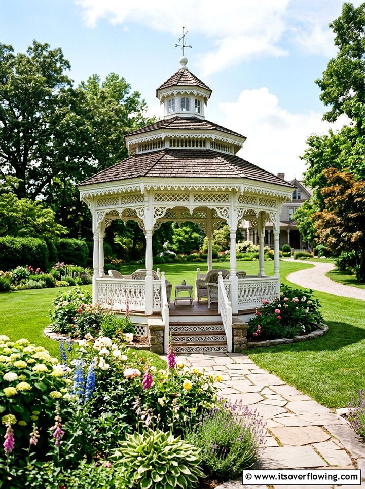 Traditional Octagonal Gazebo - 25 garden ideas with gazebo