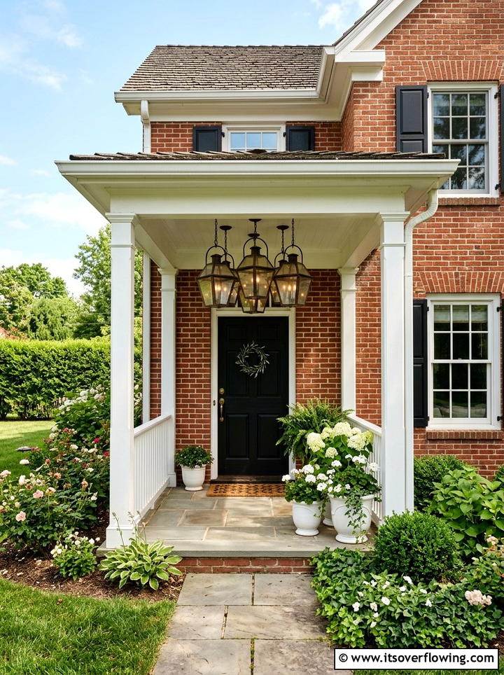 Traditional Porch Lanterns - 25 front porch decor ideas with lantern clusters