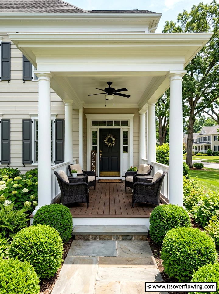 Traditional Porch - 25 front porch ideas with ceiling fan