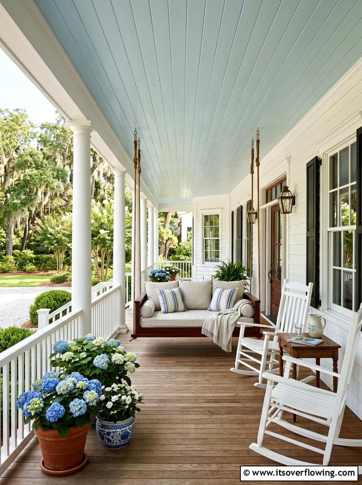 Traditional Southern Wrap Around Porch - 25 front porch ideas with porch bed swing