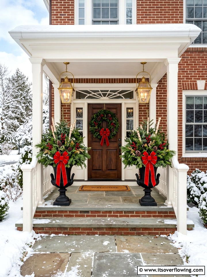 Traditional Winter Porch Decor - 25 front porch ideas with winter decor