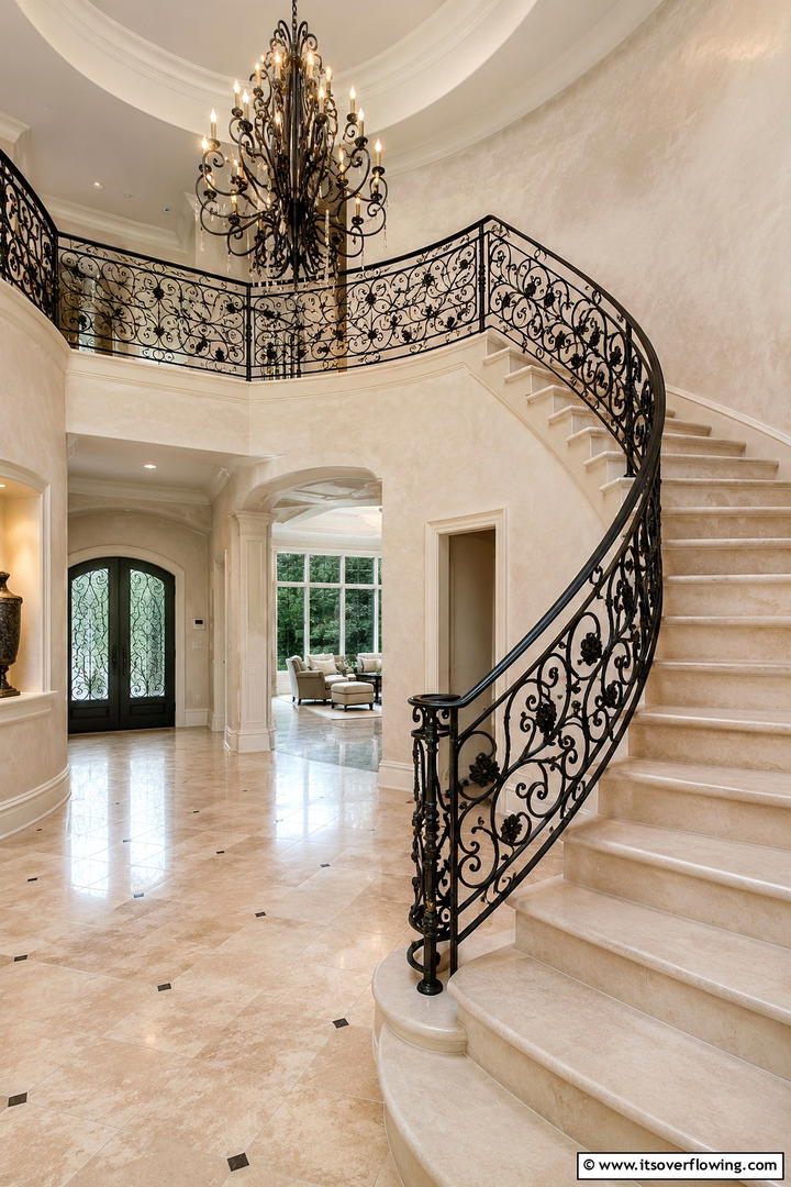 Traditional Wrought Iron Accents - 30 Spanish Mediterranean House Ideas for Warm Exteriors