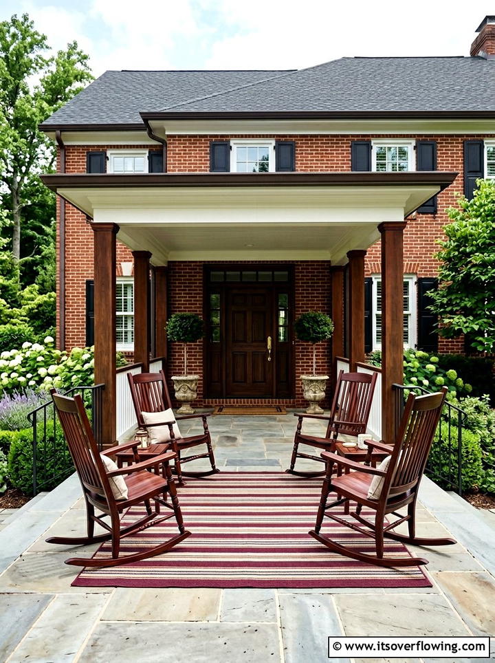 Traditional front porch - 25 front porch ideas with rocking chairs