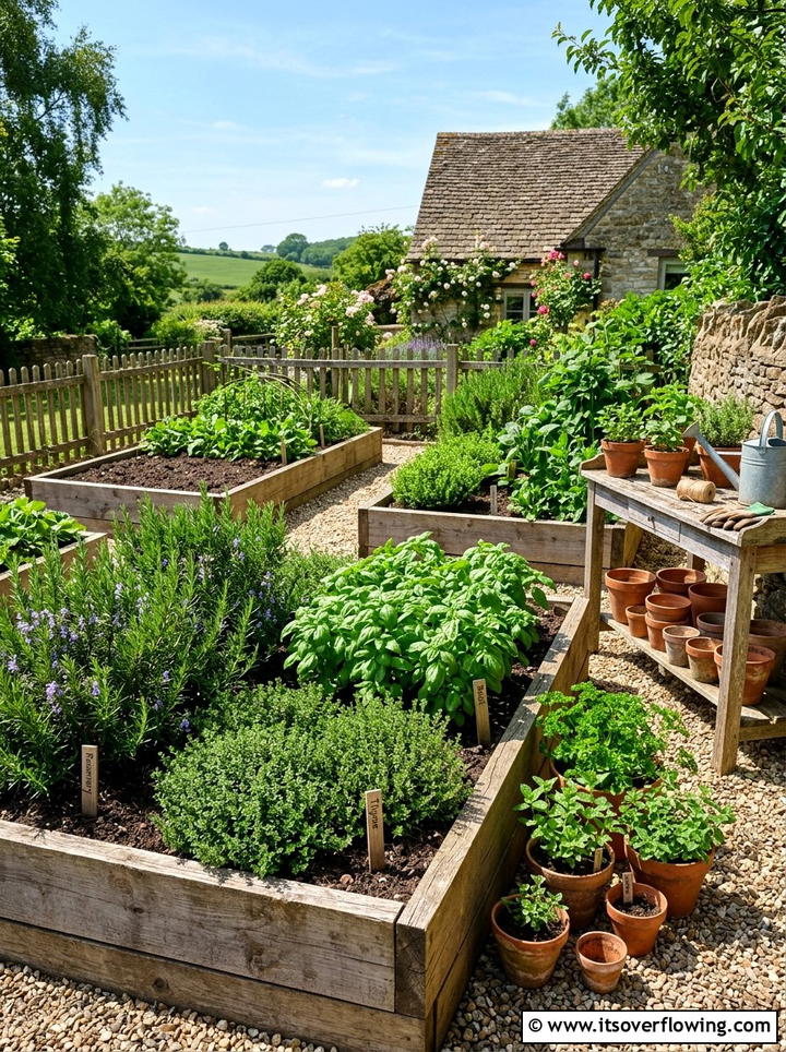 Traditional herb patch - 25 garden ideas for traditional homes