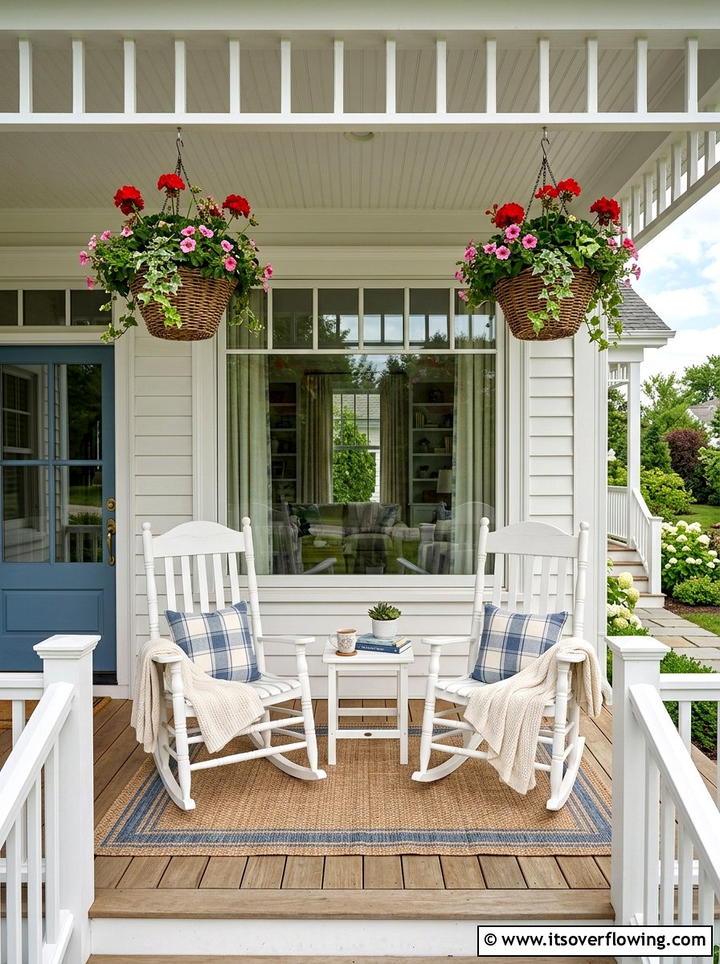 Traditional porch rocking chairs - 25 front porch decor ideas