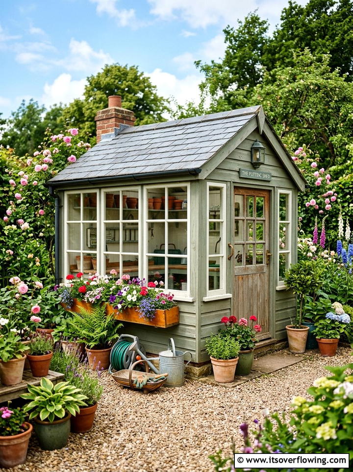 Traditional potting shed - 25 garden ideas for traditional homes