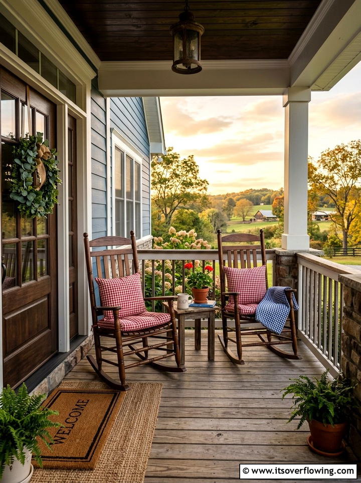 Traditional rocking chair porch - 25 front porch ideas with spring decor
