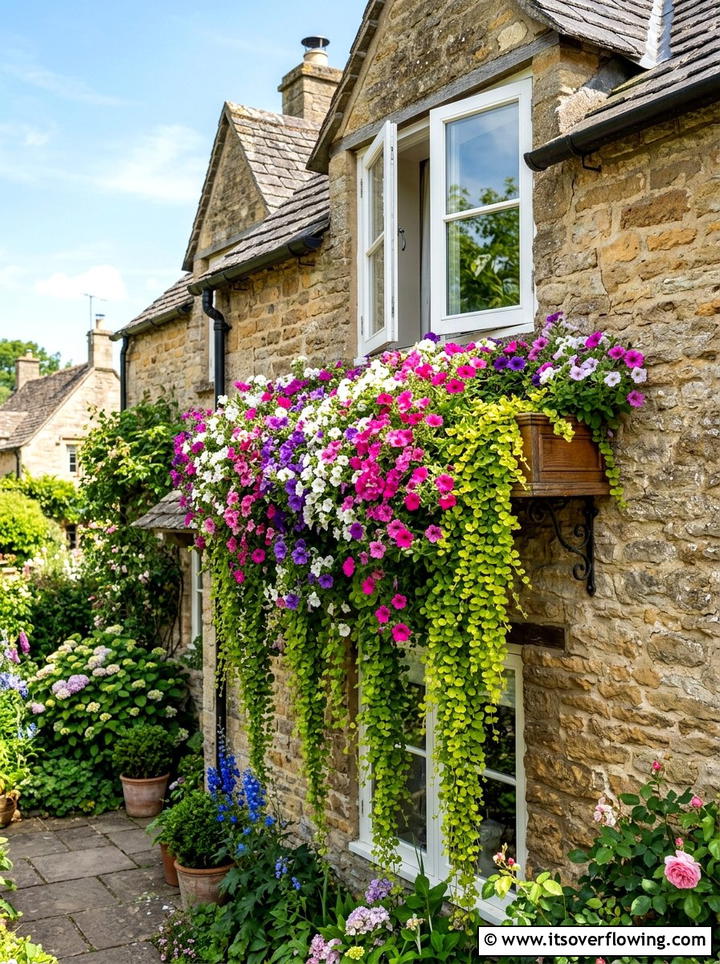 Trailing Flower Window Box - 25 garden ideas with window boxes