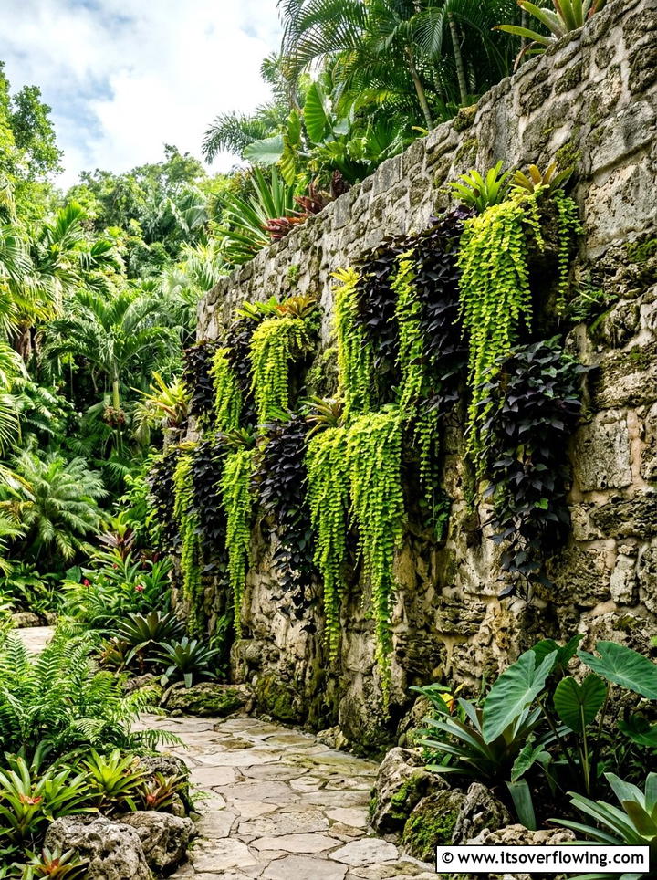 Trailing Vine Pocket Wall - 25 creative garden ideas with pocket planters