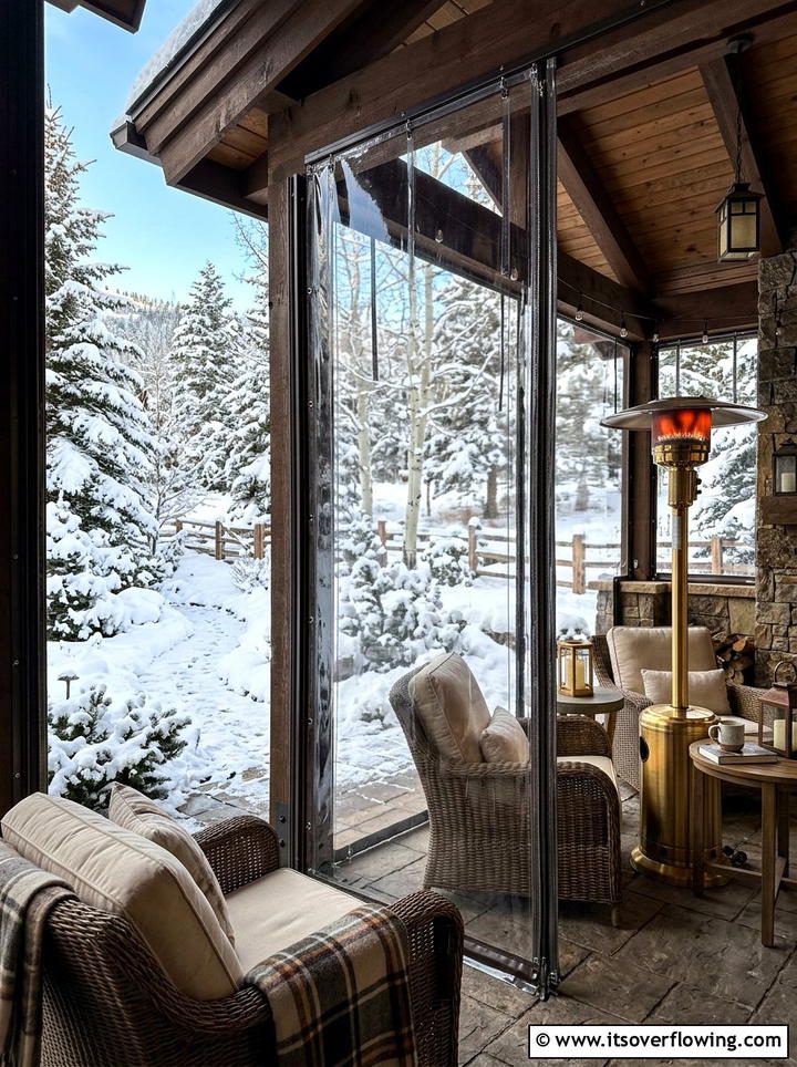 Transparent plastic outdoor curtains - 25 garden decor ideas with pergola curtains