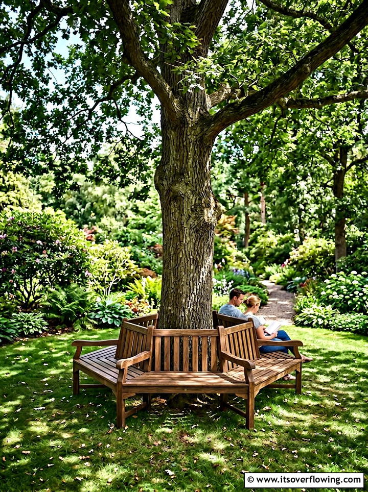 Tree Bench - 25 backyard ideas for weekend projects