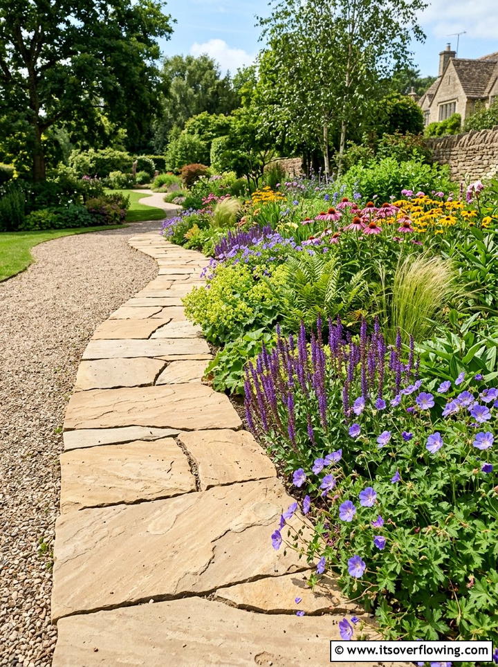 Tree Branch Garden Edging - 25 cheap garden ideas with edging