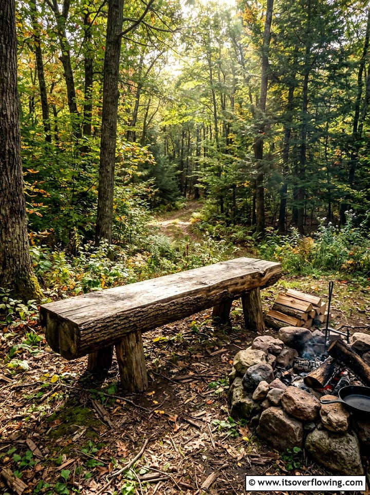 Tree Log Bench - 25 reusing old things ideas for benches