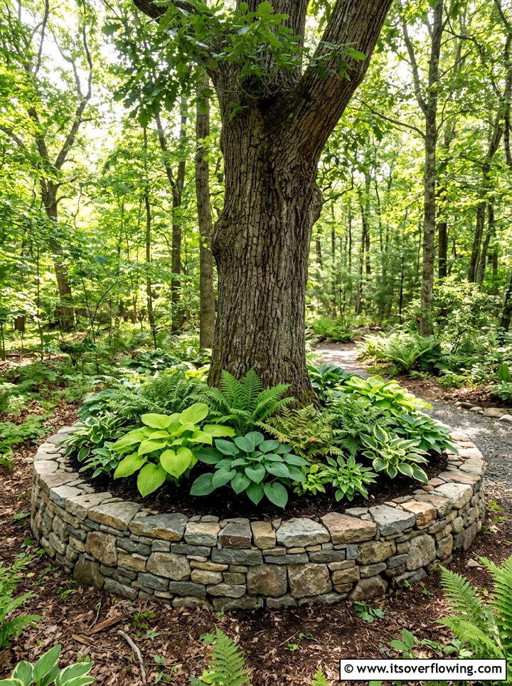 Tree Ring Planters - 25 backyard decorating ideas with planters
