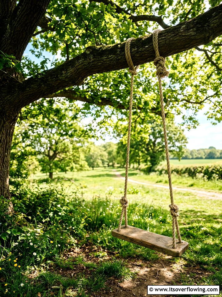 Tree Rope Swing - 25 garden ideas for rustic style