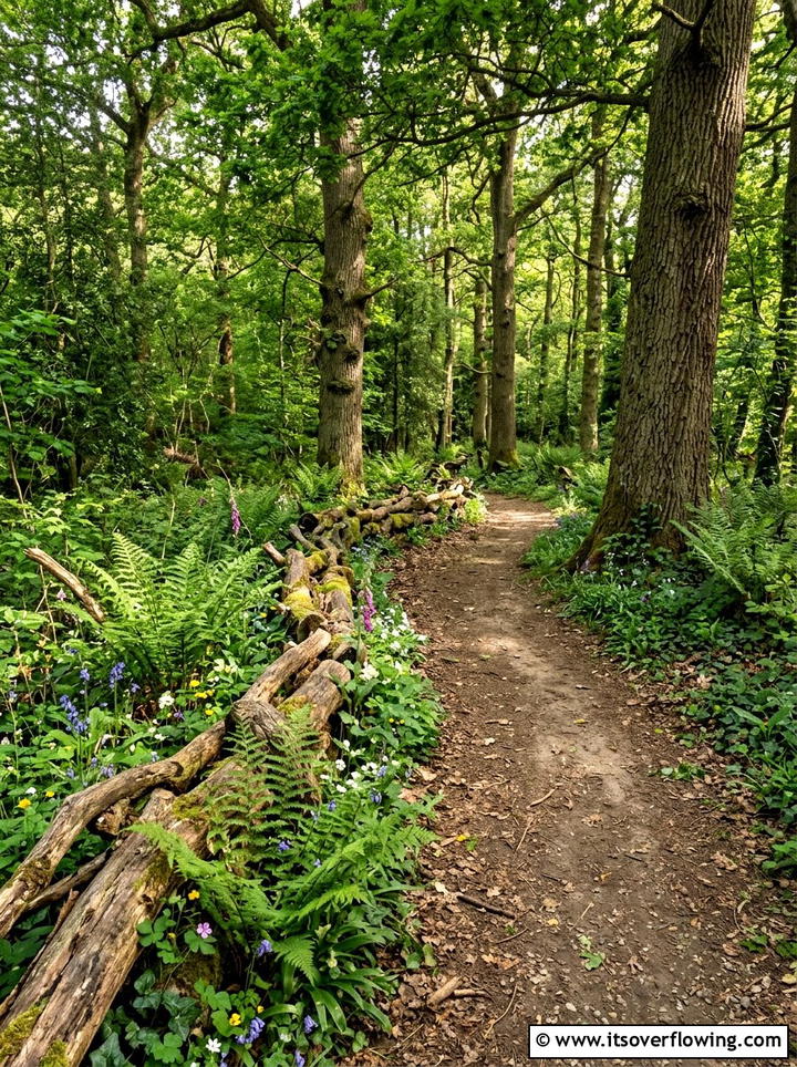 Tree log border - 25 reusing old things ideas for garden edging