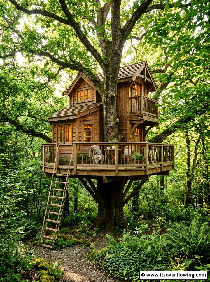 Treehouse retreat - 25 garden design ideas with outdoor rooms