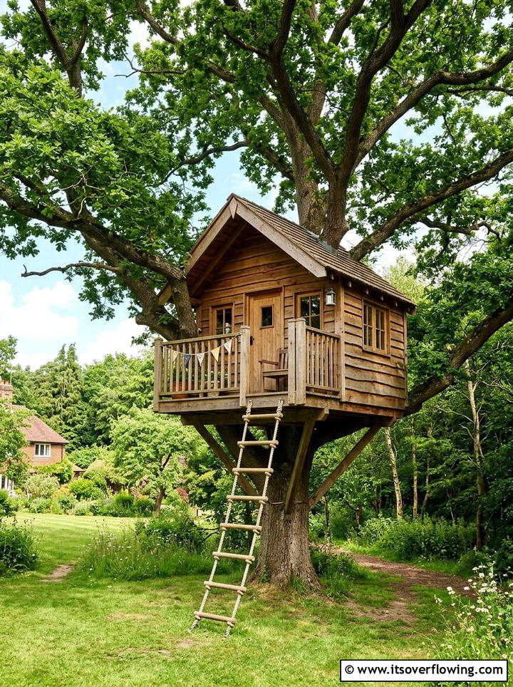 Treehouse - 25 garden ideas for kids