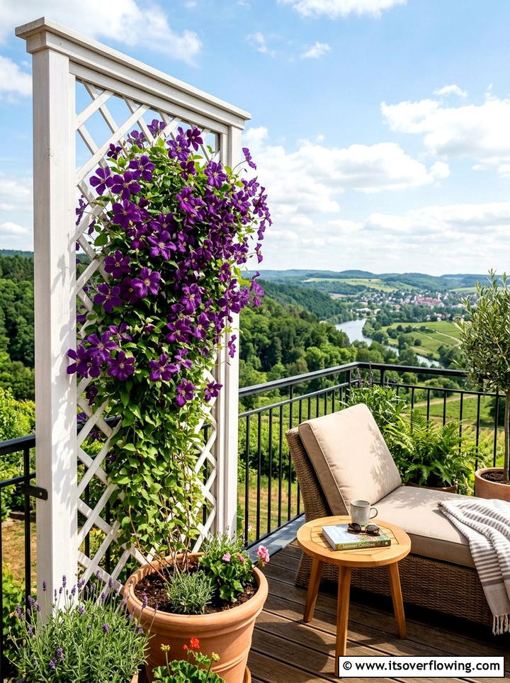 Trellis For Climbing Plants - 25 small garden ideas for apartments