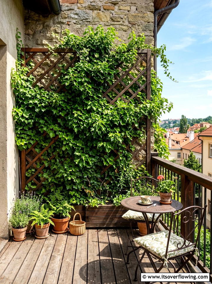 Trellis For Climbing Plants - 25 small garden ideas for windy balconies