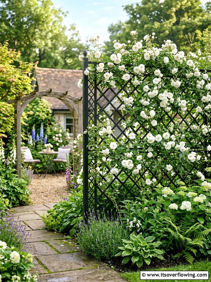 Trellis Privacy Screen - 25 garden ideas for narrow yards