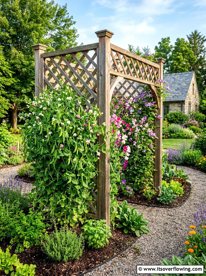 Trellis Vegetable Garden - 25 garden ideas with vegetables