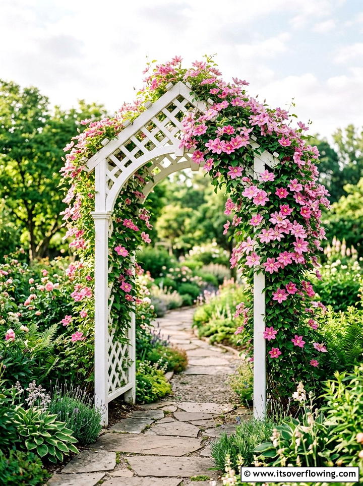 Trellis for climbing vines - 25 garden design ideas with vertical gardens