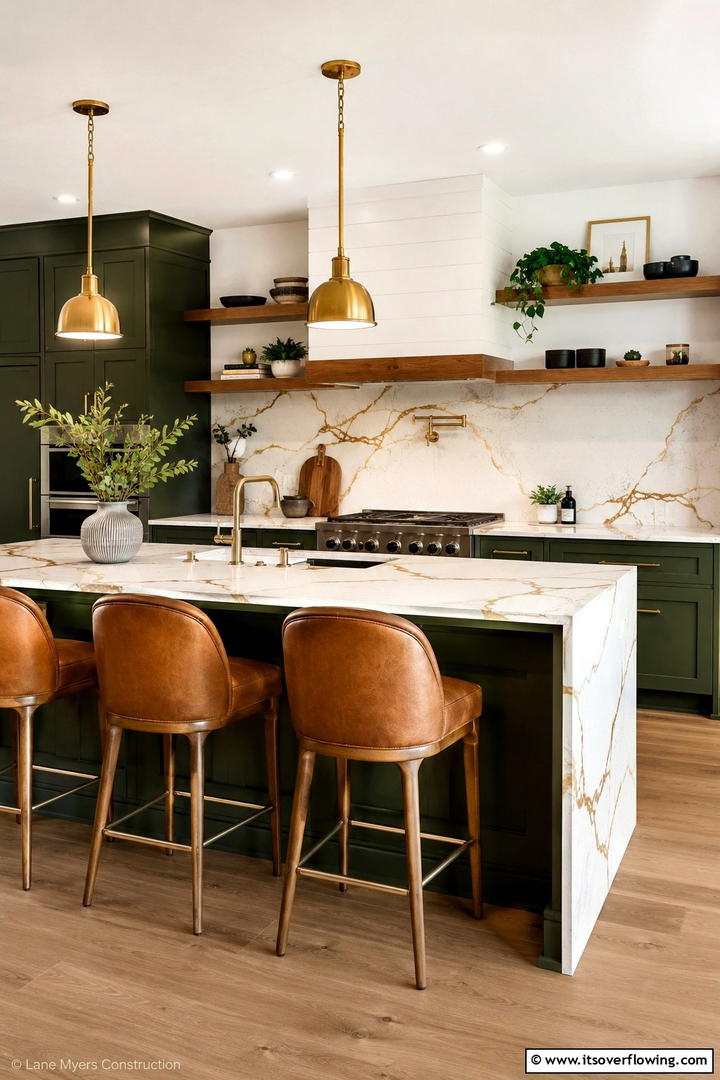 Trendsetting Balance in Quartz Designs - 30 Quartz Kitchen Countertops for Modern & Durable Surfaces
