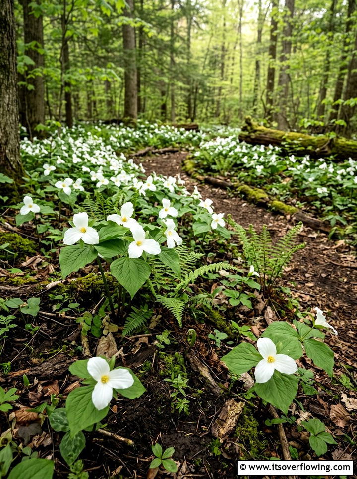 Trillium Garden - 25 garden design ideas with woodland plants