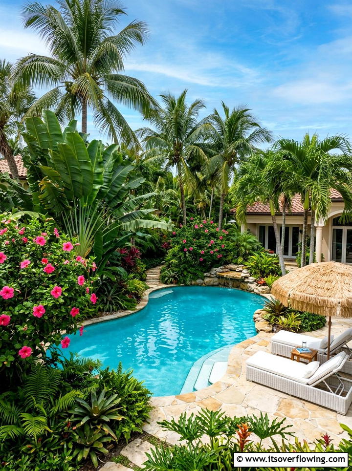 Tropical Backyard - 25 garden ideas for summer
