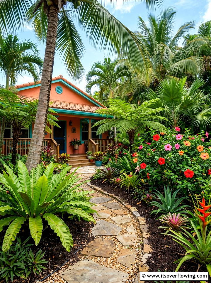Tropical Front Garden - 25 garden design ideas for front gardens