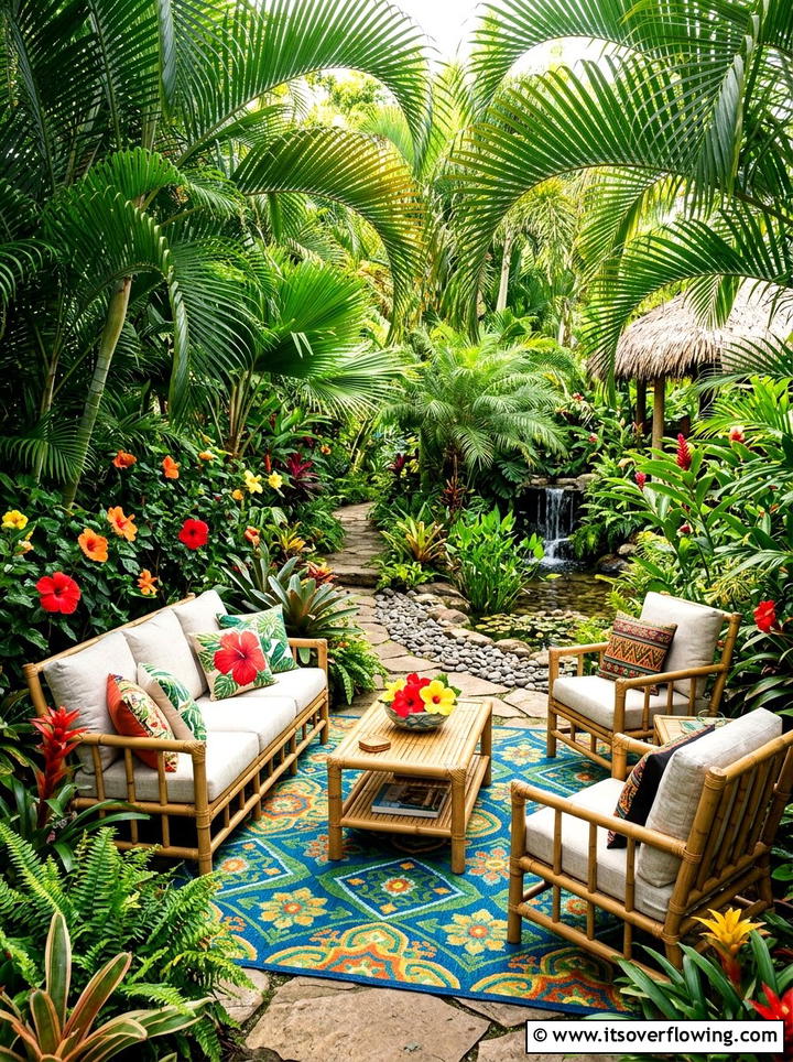 Tropical Garden Oasis - 25 garden ideas for outdoor entertaining