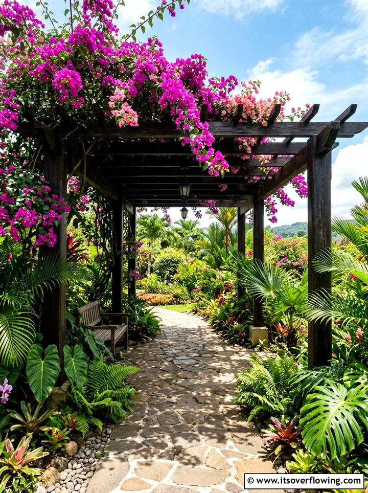 Tropical Garden Pergola - 25 garden ideas for tropical style