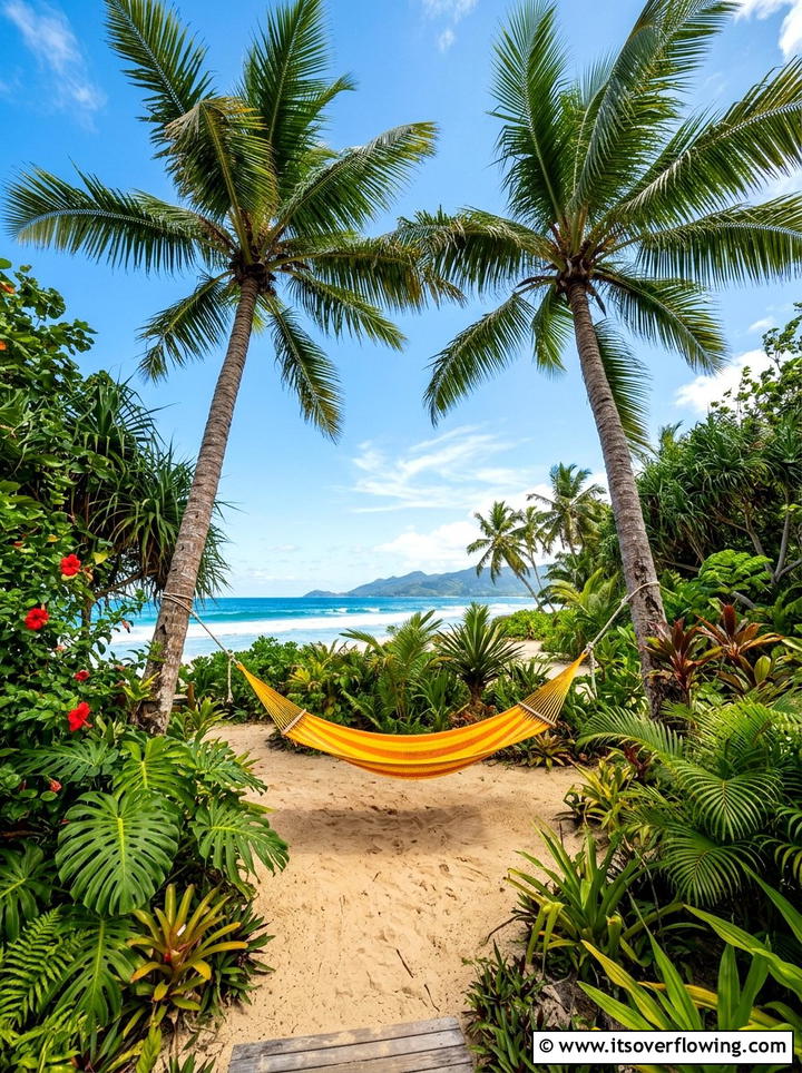 Tropical Hammock - 25 backyard ideas with hammock
