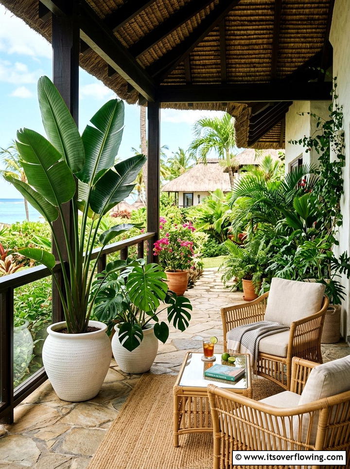 Tropical Leaf Plants For Porch - 25 creative garden ideas for porches