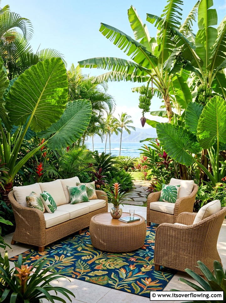 Tropical Leaf Plants - 25 garden ideas for peace and relaxation