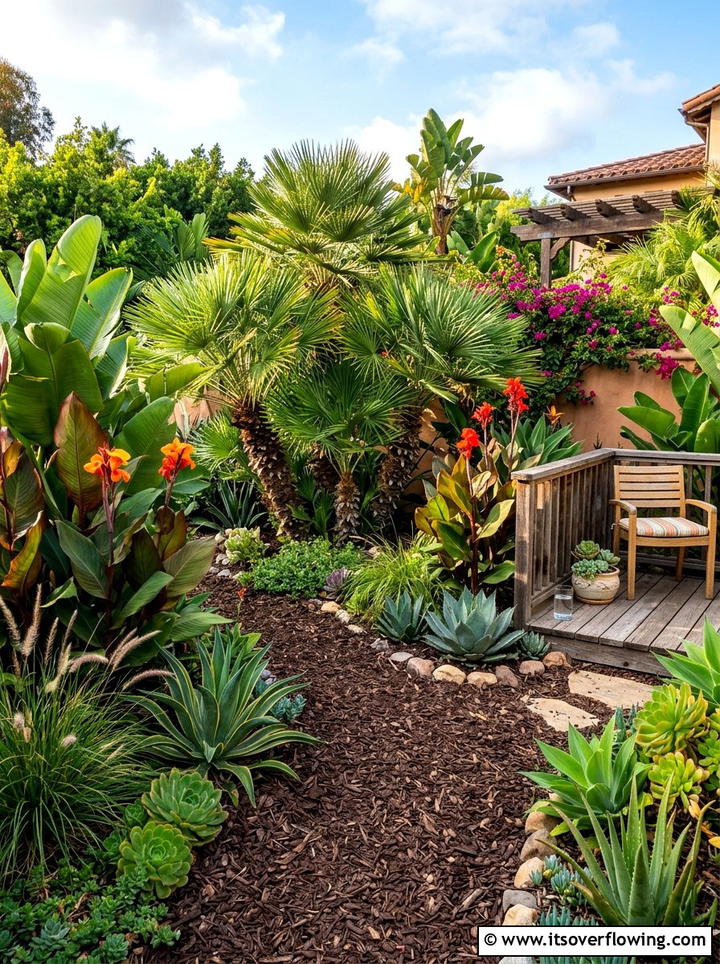 Tropical Look With Low Water Plants - 25 garden design ideas with low water plants