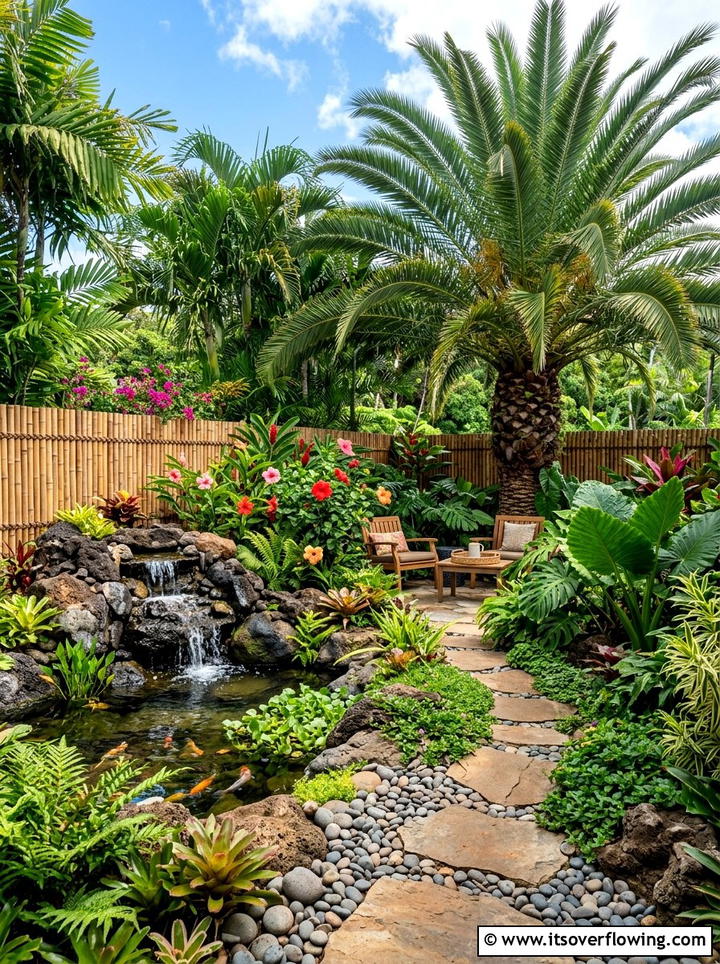 Tropical Paradise Backyard - 25 creative garden ideas with tea gardens