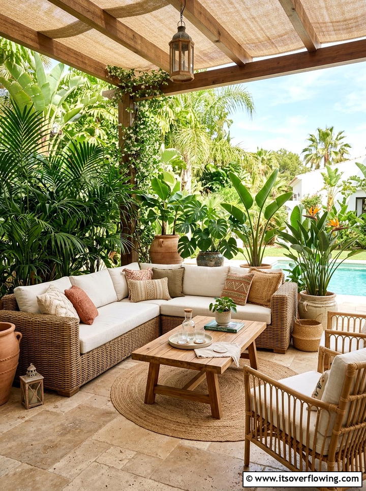 Tropical Patio Furniture - 25 garden ideas for tropical style