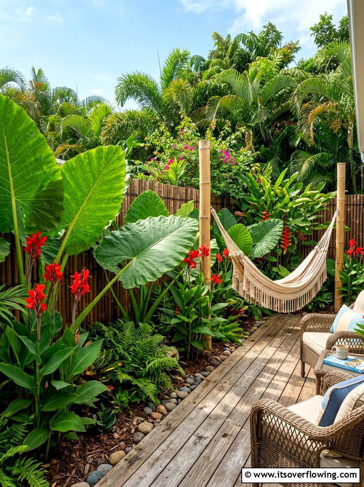 Tropical Plant Garden Border - 25 garden ideas with border plants