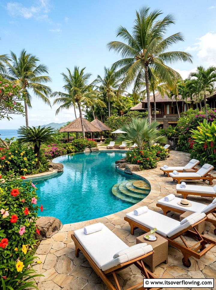Tropical Pool Landscape - 25 garden design ideas for suburban backyards