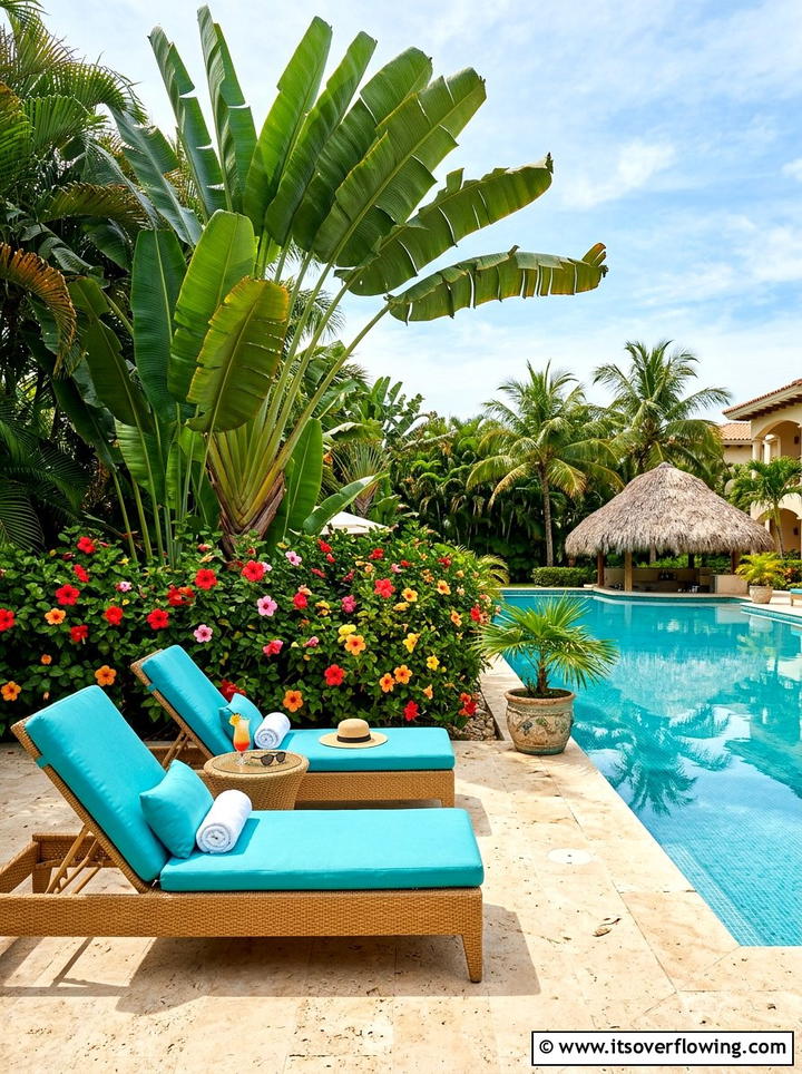 Tropical Poolside - 25 garden design ideas for patios