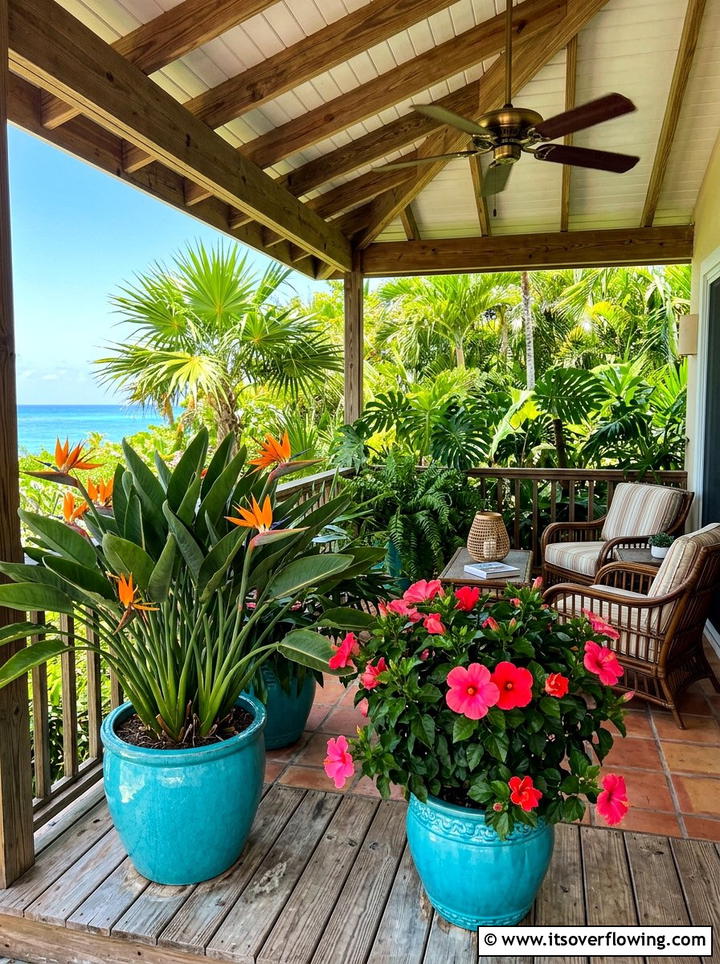 Tropical Porch Plants - 25 front porch decor ideas with florals