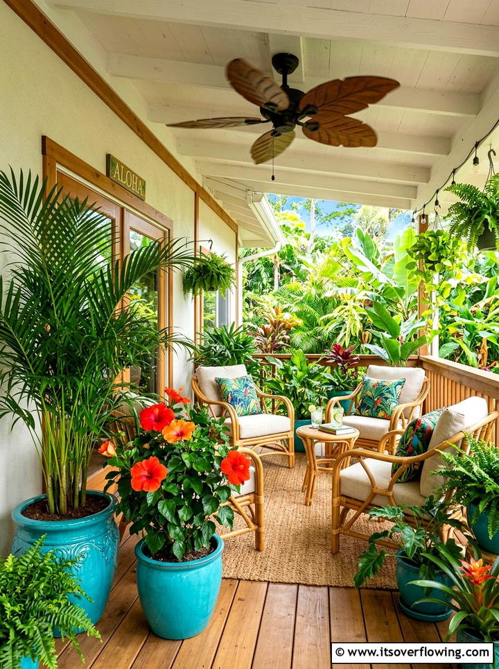 Tropical Porch Plants - 25 front porch ideas for year round style