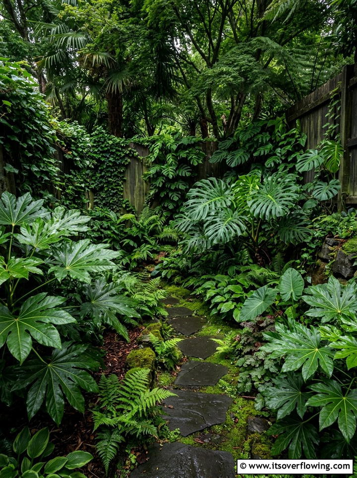 Tropical Shade Garden - 25 small garden ideas for low sunlight