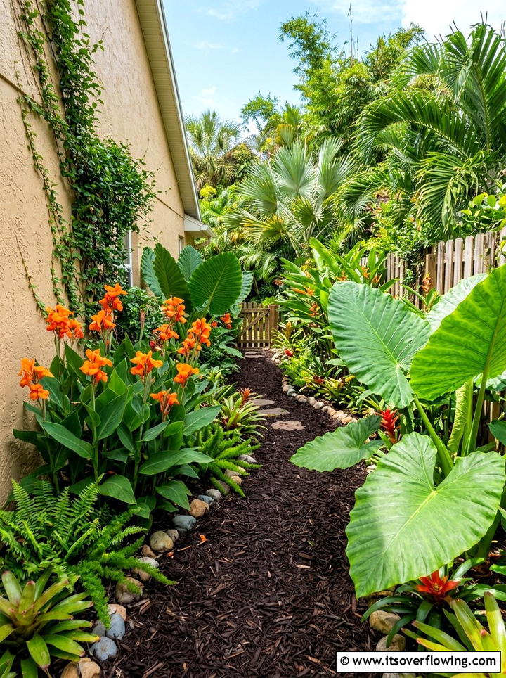 Tropical Side Garden - 25 garden ideas for side yards