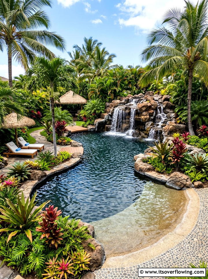 Tropical Swimming Pool - 25 garden ideas for tropical style