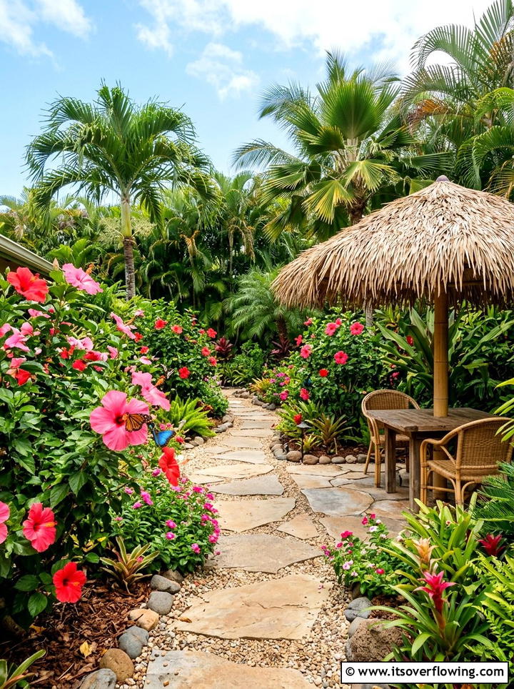 Tropical butterfly backyard - 25 backyard ideas with butterfly garden
